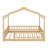 Classic Wood House Bed Frame with Protective Fence-129109673