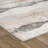 5' Beige and Brown Abstract Distressed Area Rug