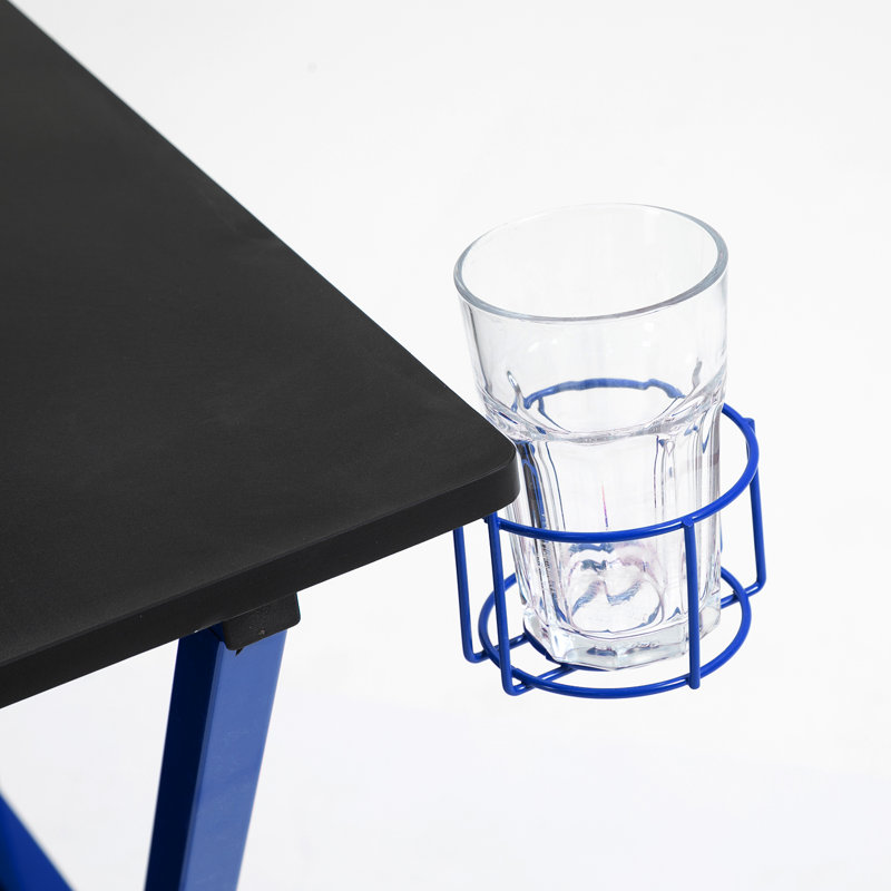 Metal Base Writing Desk, Blue