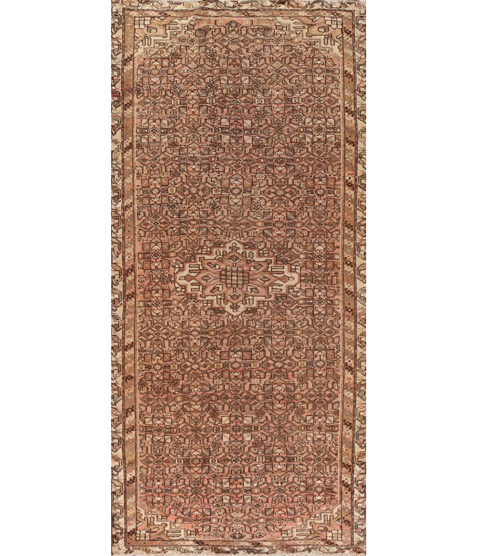 Tapis de couloir géométrique traditionnel 4 x 10
