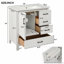 Meuble-lavabo 30 po avec lavabo, porte à fermeture douce, 3 tiroirs à fermeture douce et plateau amovible-116858739