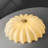 Beige Shell-shaped Ceiling Light With Gold Accent