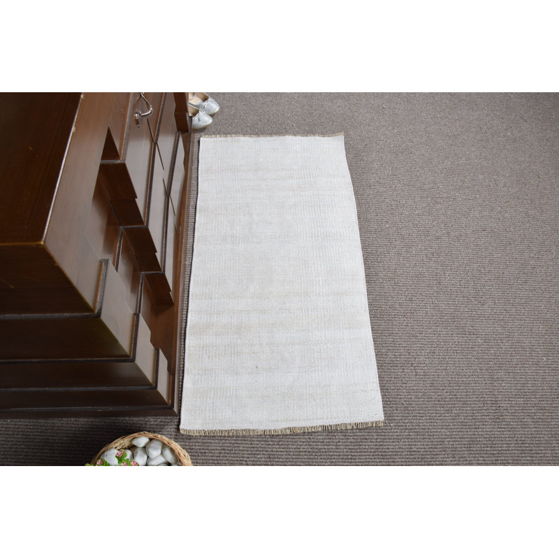 Tapis turc Oushak rétro tissé à la main Vintage