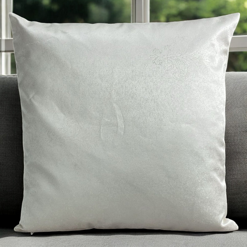 Breina Cream Square Throw Pillow Cover