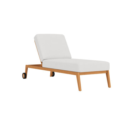 Alpine Outdoor Teak Chaise Lounge