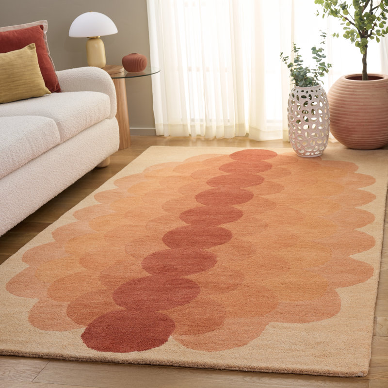 Tapis d'intérieur en laine touffeté à la main Metro, Rectangle 5 pi 0 po x 8 pi 0 po