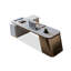 Bureau en L massif et bois manufacturé en L avec 2 tiroirs-109304953-109304952