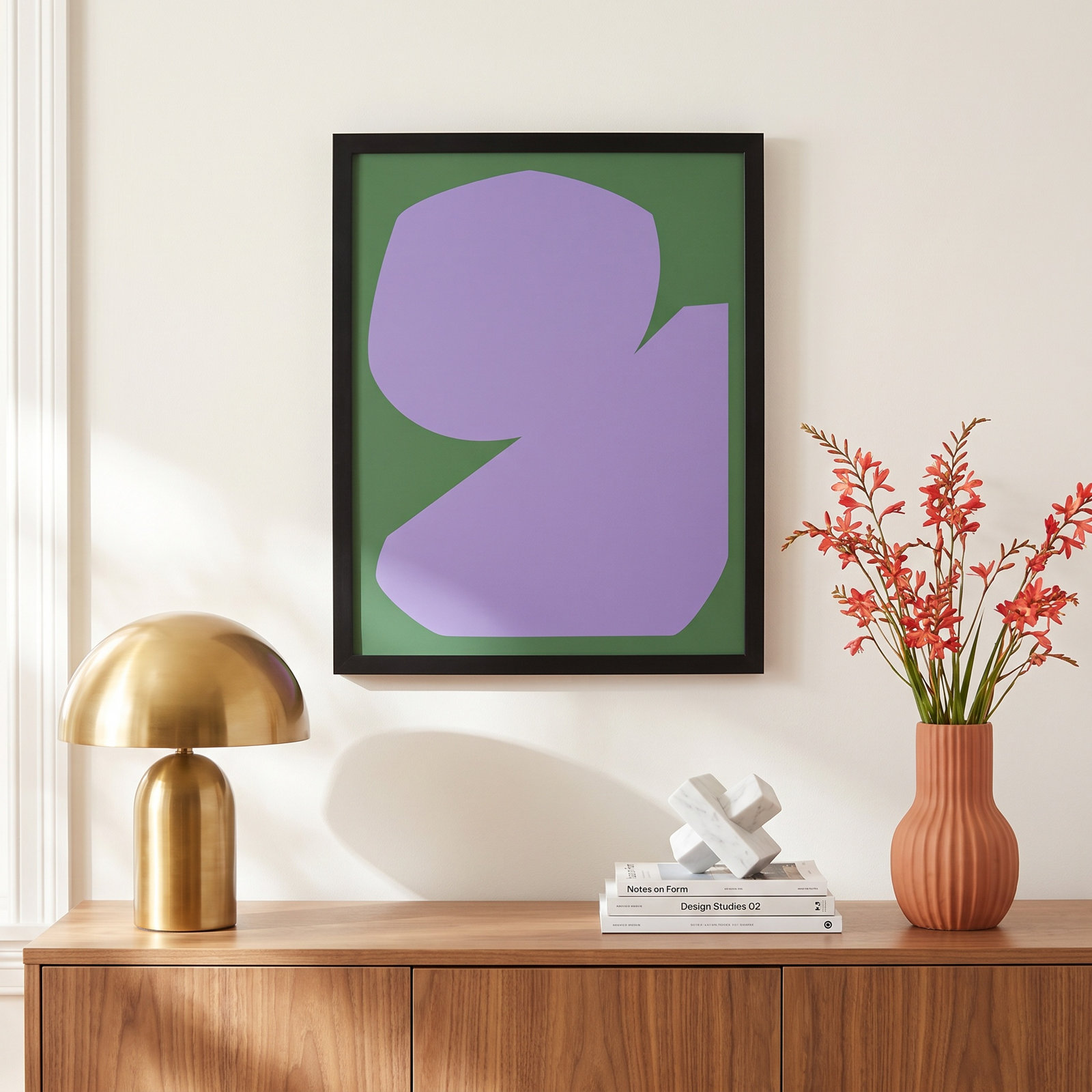 Element 1 Print by Michael Kempen, 16" W x 20" H, Black Framed