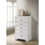 Commode de chambre à coucher 5 tiroirs Louis Philippe Cappuccino-107212268