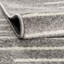 Tapis géométrique gris / ivoire en polypropylène tissé à la machine-1865675127