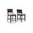 Rodmun Etha Black-Gray Fabric Seat Round Counter Height Dining Room Set-295844429