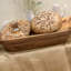LuxeDesigns Handcrafted Acacia Wooden Dough Bowl - Decorative Centerpiece for Home Decor