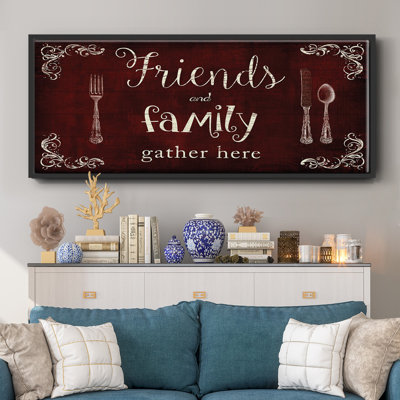 Friends and Family- Framed Canvas