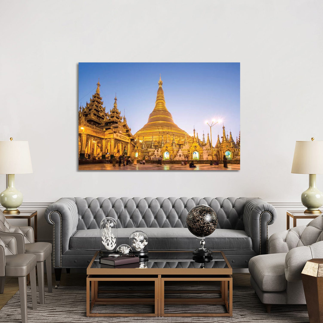 Golden Shwedagon Pagoda, Burma by Matteo Colombo - Wrapped Canvas Print