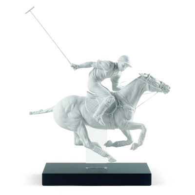 Statue de joueur polo