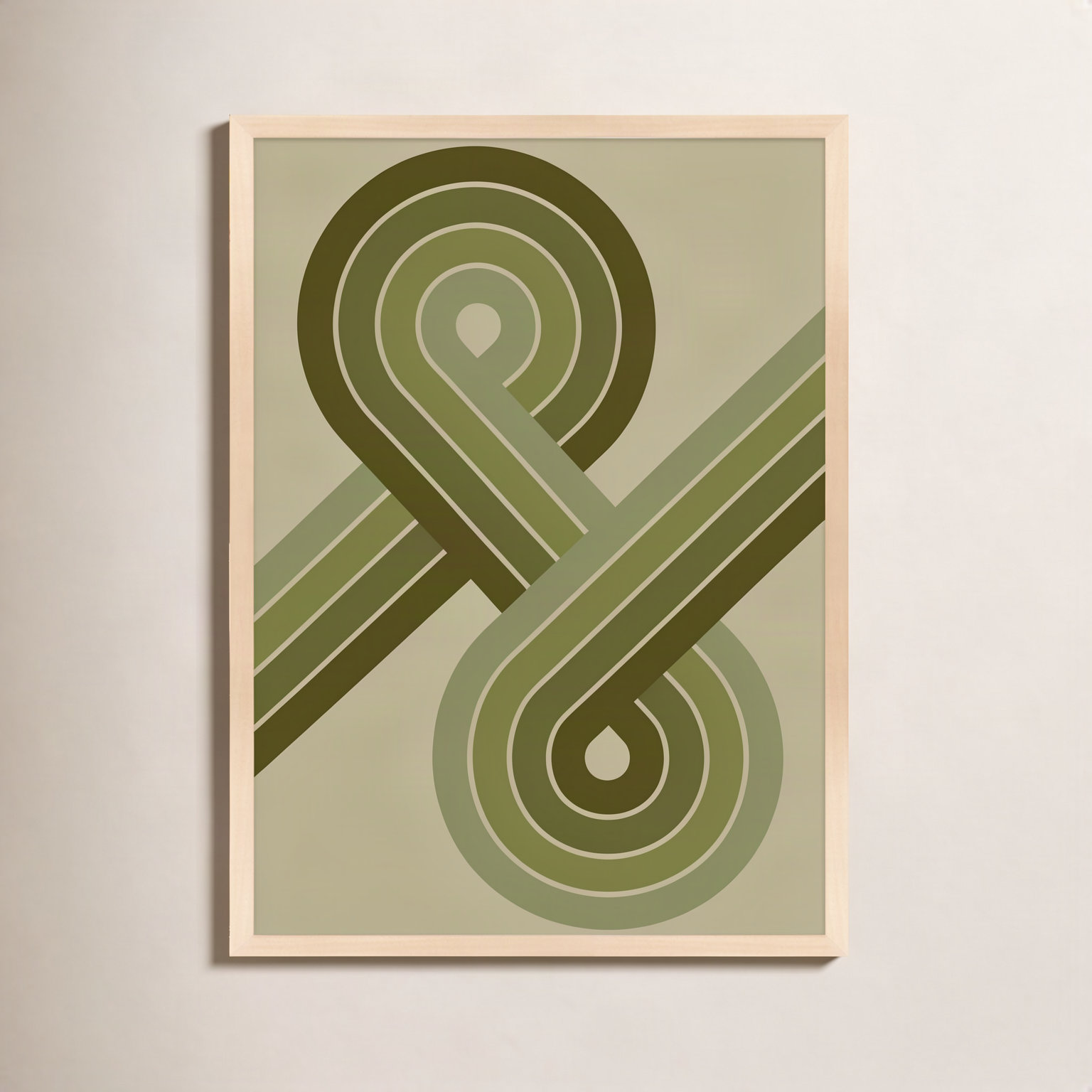 Jazz Swing by Jacques Pilon, 38" H x 30" W, Brown Framed