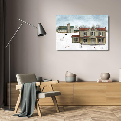 The Holiday Aisle® Jacobs, Billy Gallery Wrapped Canvas Art Titled: Winter at J.H. Williams Farm