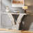 Mirrored Console Table With Crystal Inlay Frames