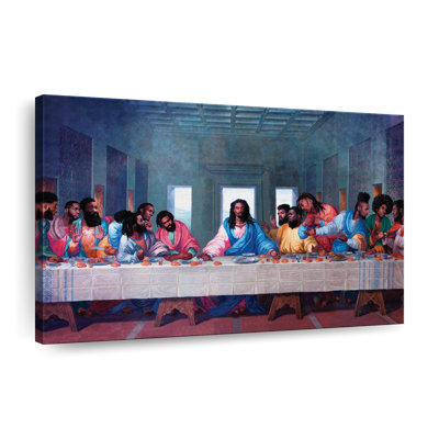 Black Last Supper I Canvas Print