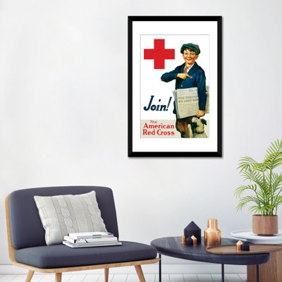 Publicité vintage sur toile «Affiche de la Première Guerre mondiale avec un livreur de papier souriant avec son chien»