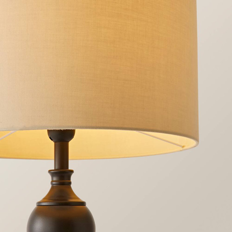 Coe Metal Table Lamp, Cream