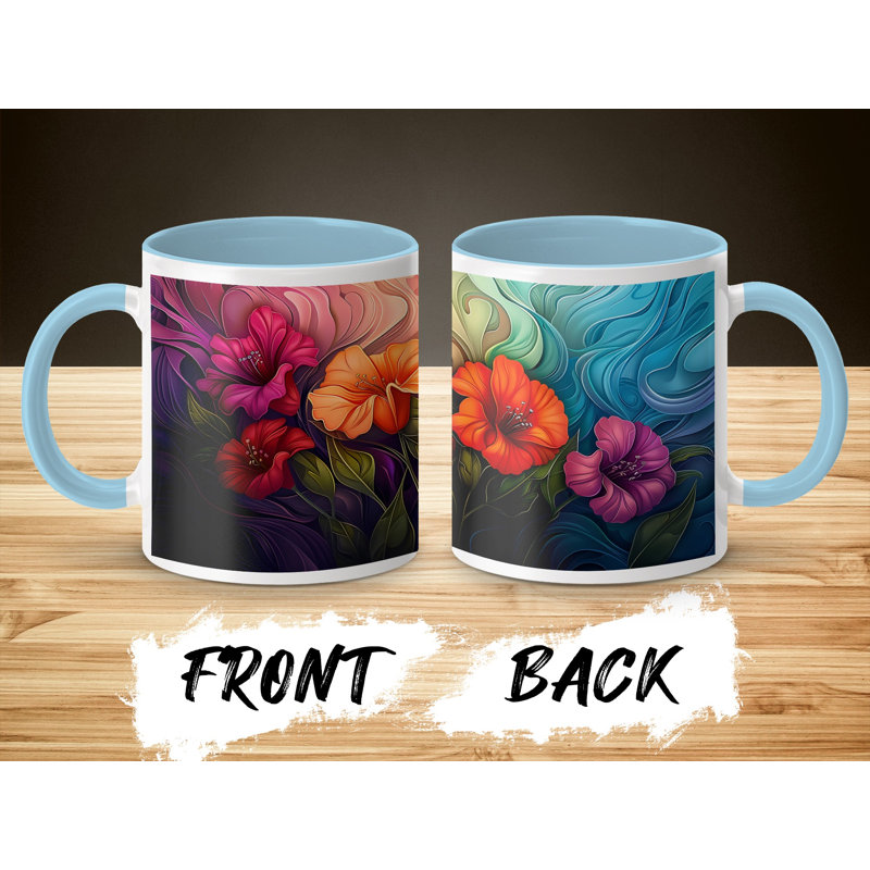 Ceramic Coffee Mug, Light Blue