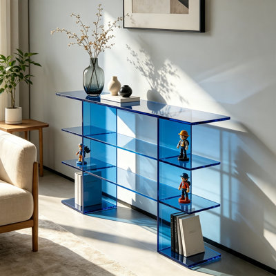 Table console multifonctionnelle en acrylique