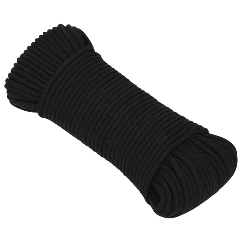 Armsted Garden Rope, 0.3cm H x 2500cm W x 0.3cm D, Black