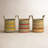 Kalalou Multi-Colored Woven Jute Storage Baskets – Set of 3
