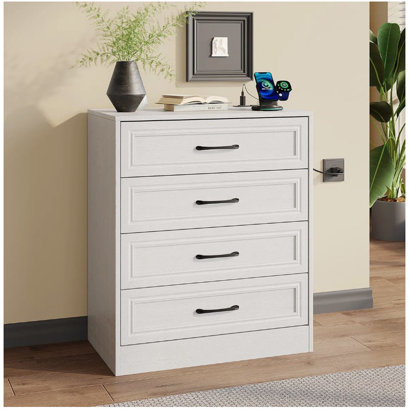 4‑Drawer And 6‑Drawer Vertical Dresser Set – Two Tall Chests For Bedroom Storage