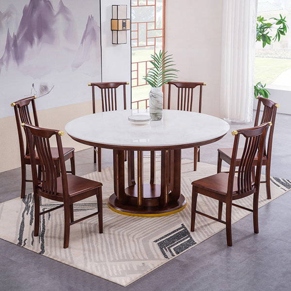 RARLON 7 - Piece Pedestal Dining Set | Wayfair