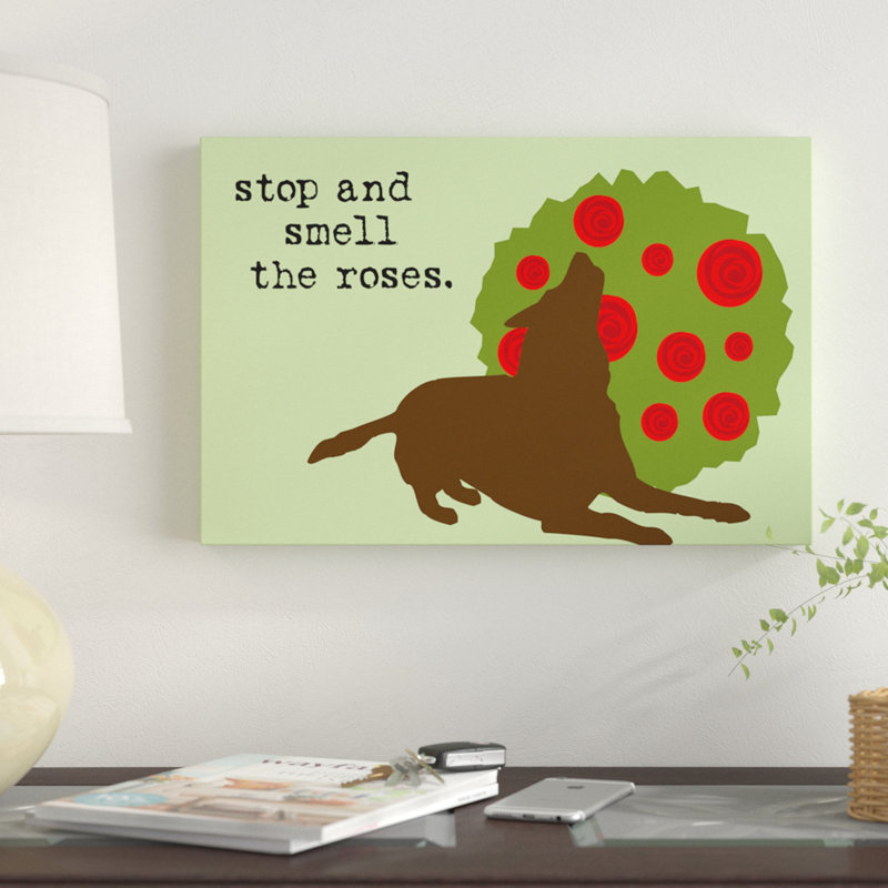 «Smell the Roses», impression sur toile, H 26 po x l 40 po x P 1,5 po, Toile tendue, Pas de tapis
