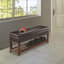Faux Leather Upholstered Storage Bench