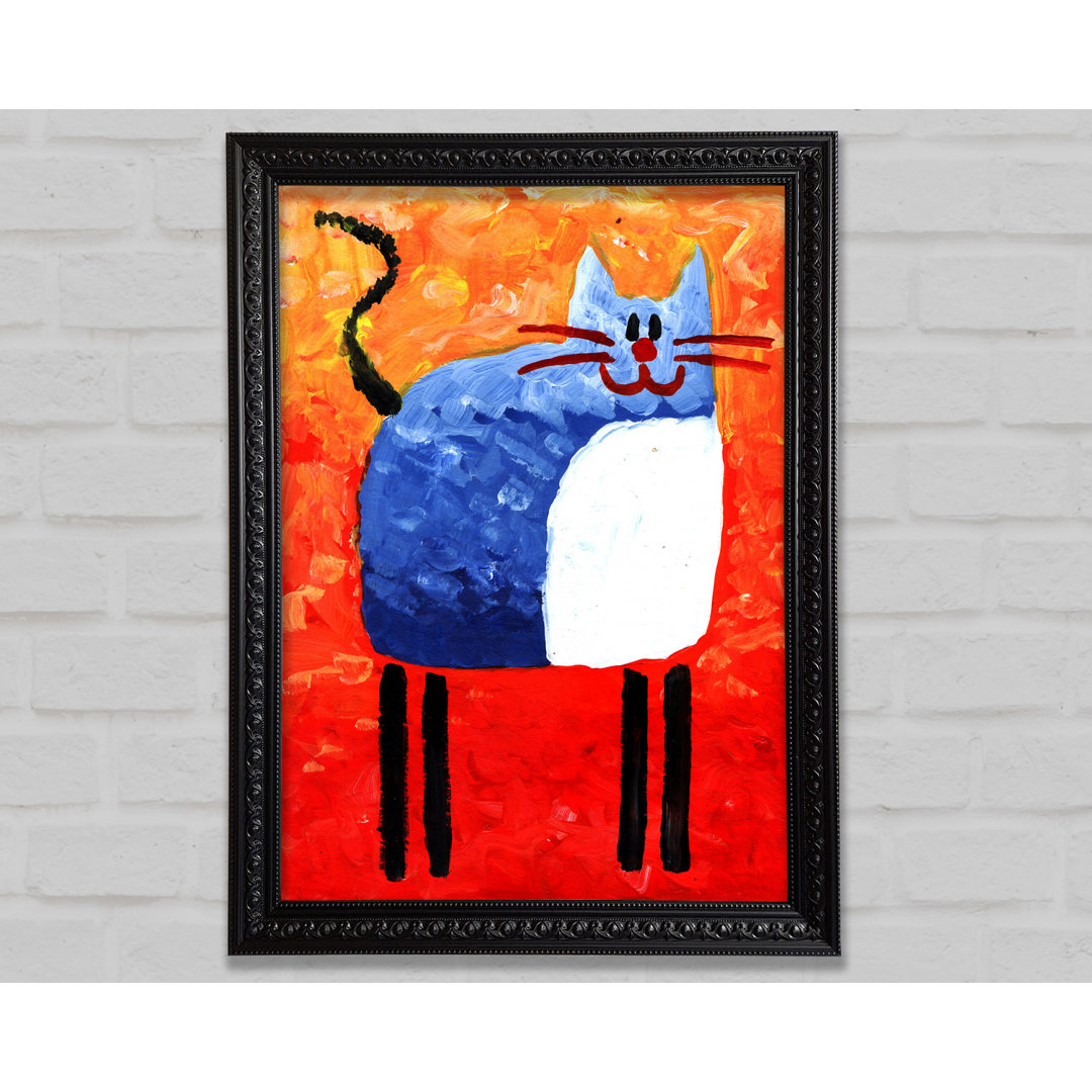 Blaue Katze - Druck