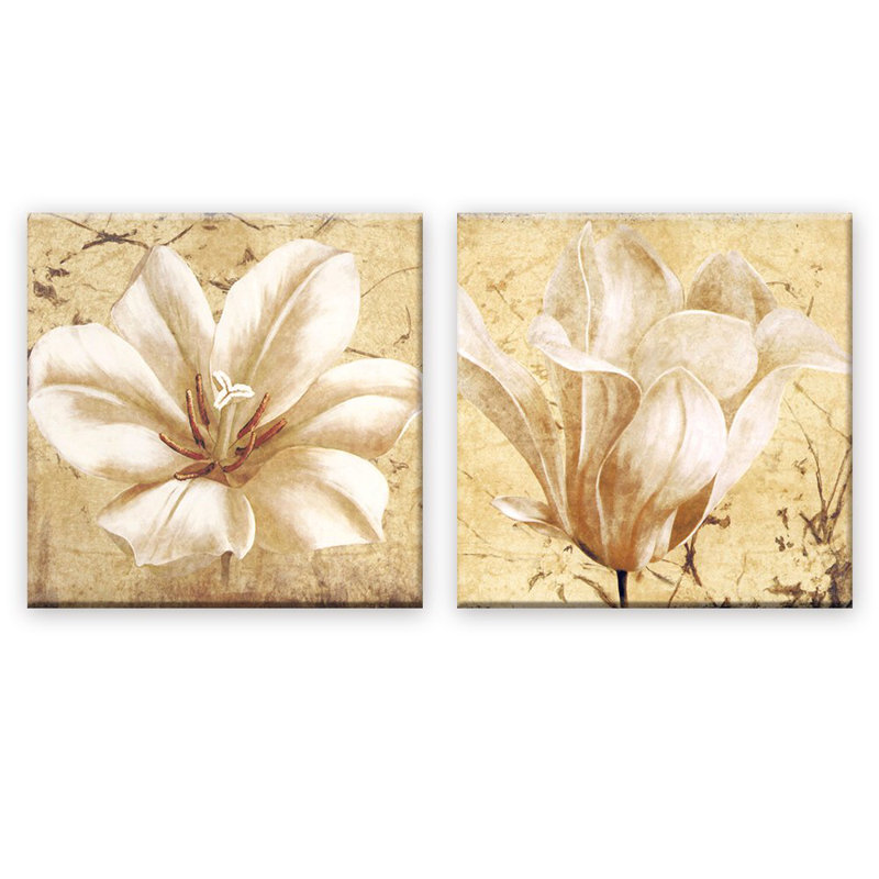 Sur toile, reproduction de 2 pièces, H 24 po x l 48 po x P 1,5 po