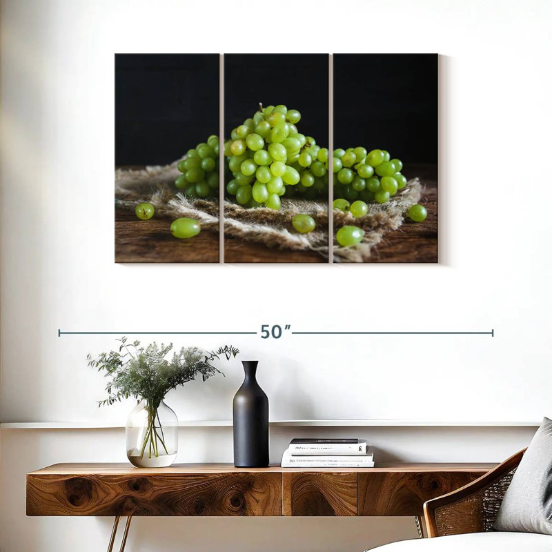 Yarlin Green Grapes, 24" H x 38" W