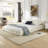 Queen Size Upholstered Bed Frame-1081079192