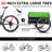 Bike Cargo Trailer Aluminum Luggage Cart 20" Wheel Folding Groceries Hauler With Safe Hitch System Removable Cover-118866628