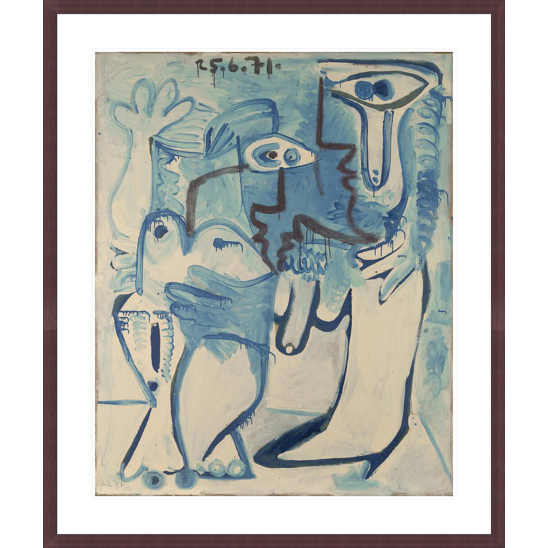 Couple by Pablo Picasso -Framed Giclee Print, 39.81" H x 33.5" W