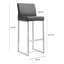 Upholstered Counter Stool with Metal Frame-2082654160-2082654161