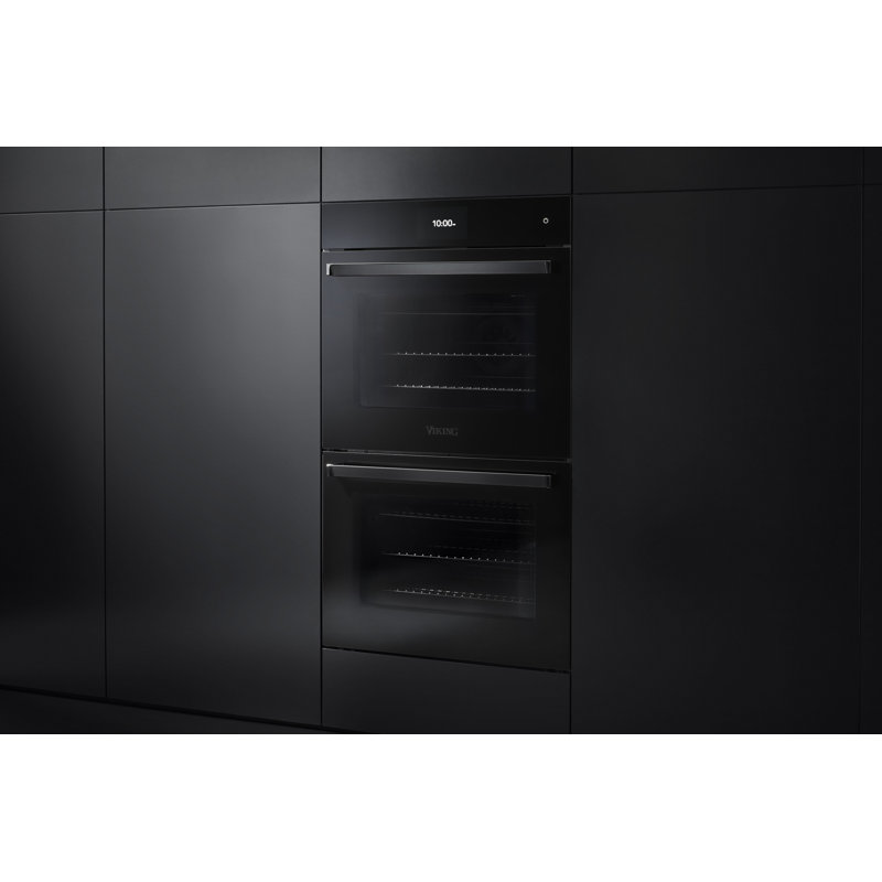 30"W. Double Electric Convection Oven, Black