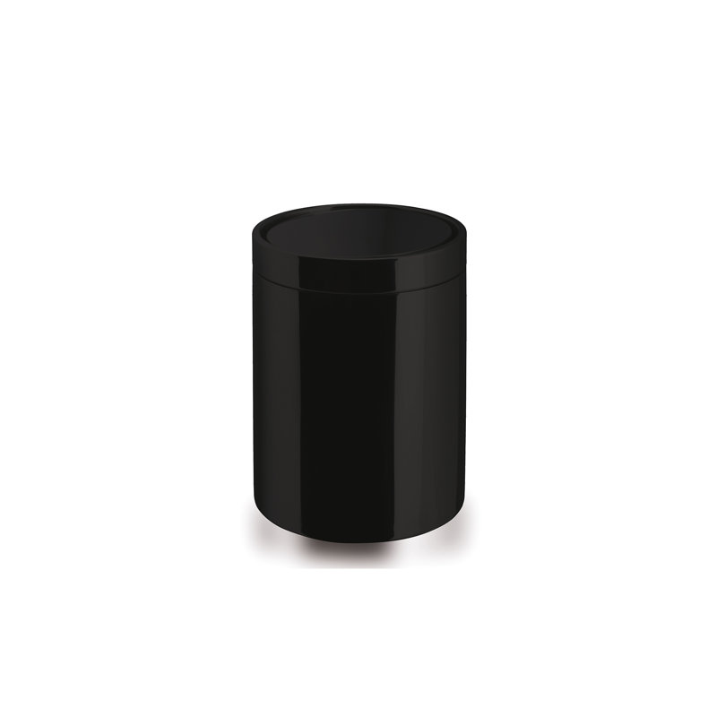 Basket 2.5 Gallons Steel Waste Bin, 6.7" H x 5.7" W x 5.7" D