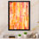 Conception orange et jaune grunge - art mural moderne et contemporain sur toile