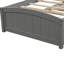 Lit simple gris avec deux commodes fonctionnelles en bois massif pour un cadre de chambre à coucher confortable-1618594703
