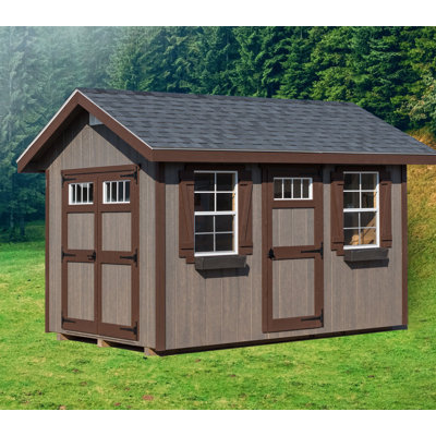 Riverside 8 ft. W x 12 ft. D Wood Storage Shed