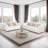 5- Picec White Microfiber Reversible Modular Living Room Sofa Set