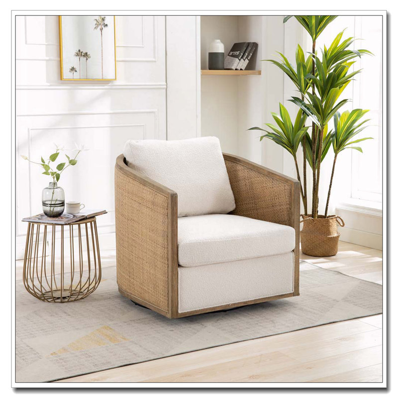 Fauteuil demi-tonneau pivotant