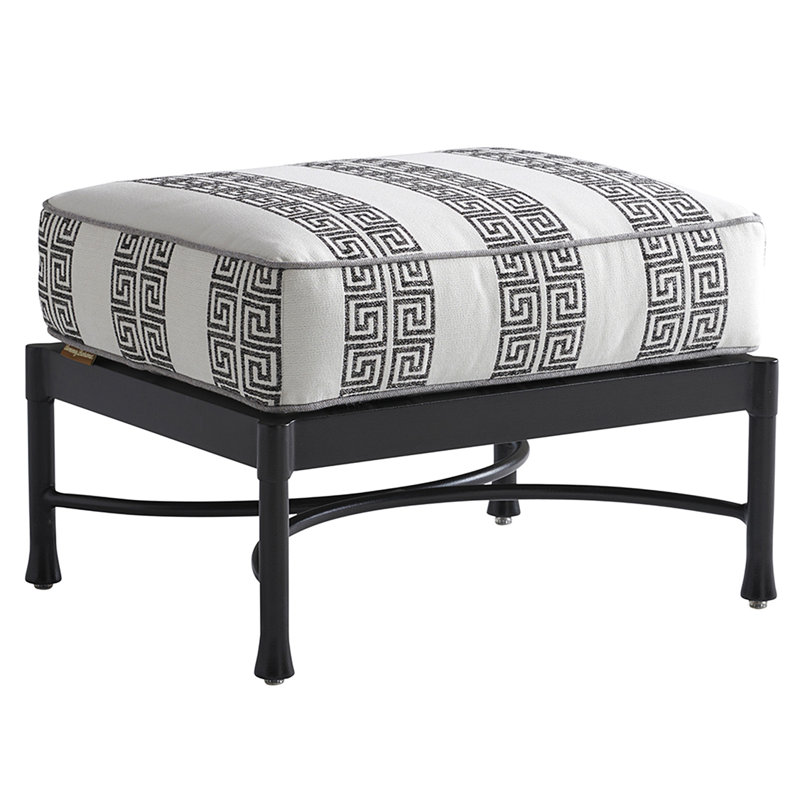 Pavlova Ottoman, White/Black