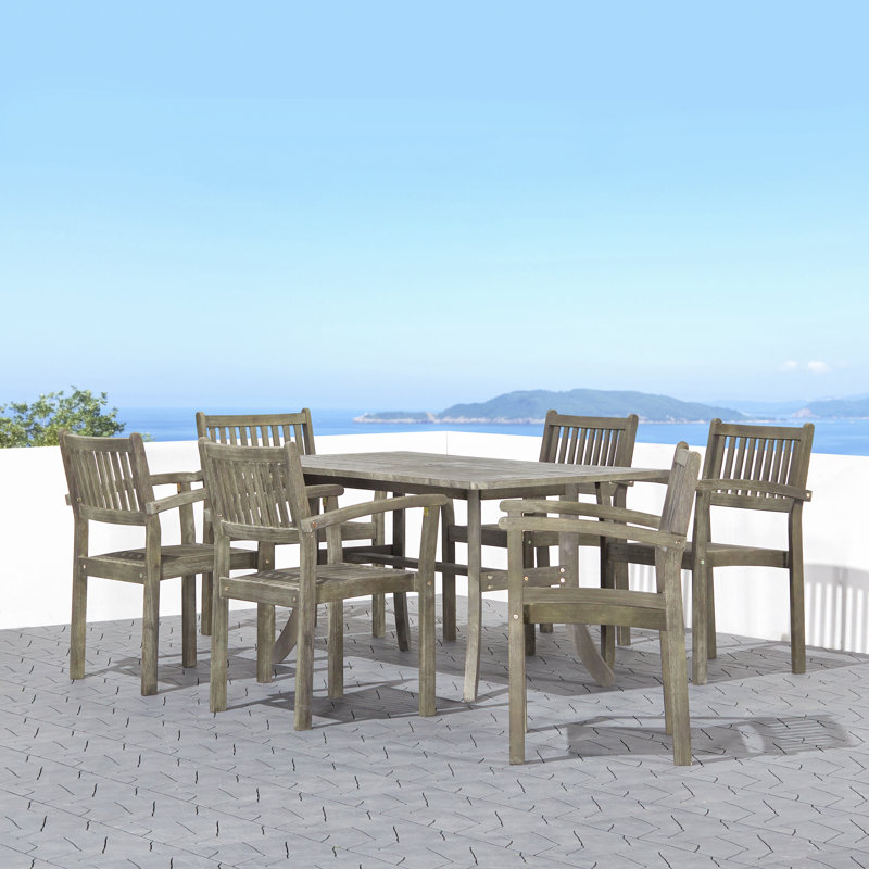Ensemble de table et chaises empilables Hakan, 6