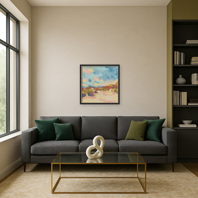 «Mesa Bluff I» par June Erica Vess, reproduction d'art sur toile encadrée, 26x26
